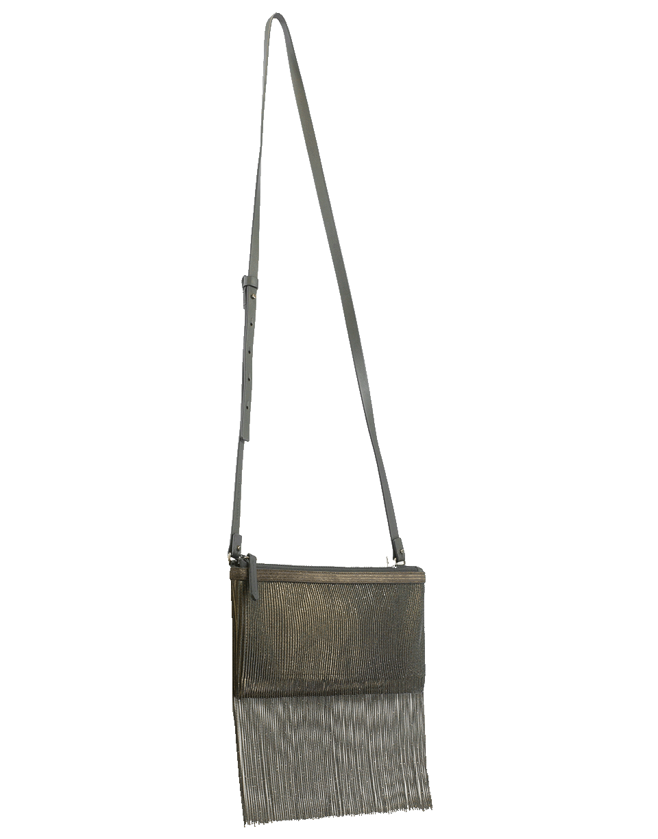 BRUNELLO CUCINELLI-Monili Fringe Crossbody Bag-ANTRACITE