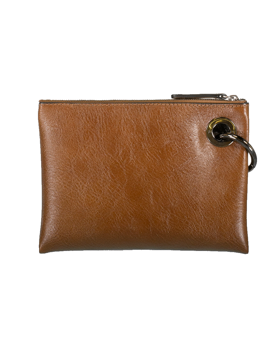 BRUNELLO CUCINELLI-Leather Monili Wristlette Double Pouch-BLACK