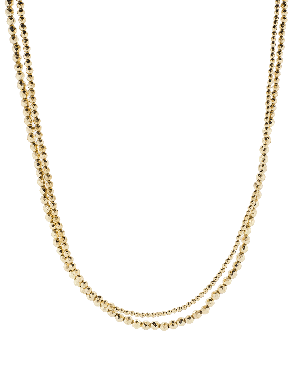 BRUNELLO CUCINELLI-One Strand Bead Monili Wrap Bracelet-GOLD