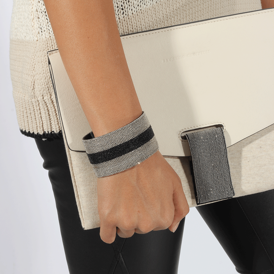 BRUNELLO CUCINELLI-Thick Monili Snap Bracelet-MULTI