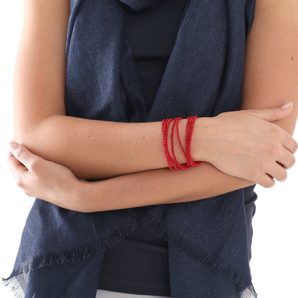 BRUNELLO CUCINELLI-Single Strand Long Monili Bracelet/Necklace-POPPY