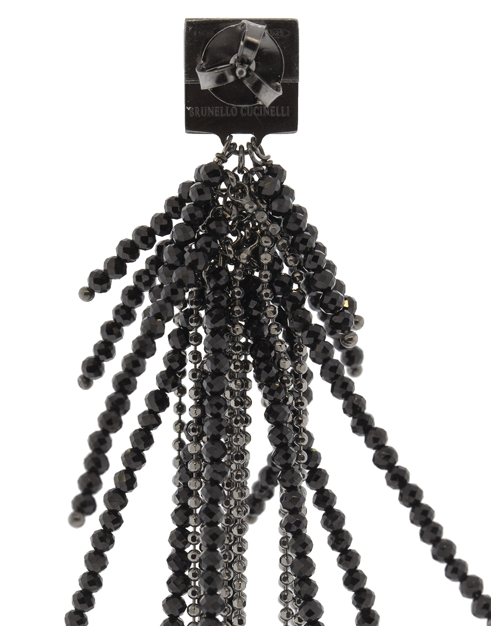 BRUNELLO CUCINELLI-Monili Beaded Earrings-BLACK