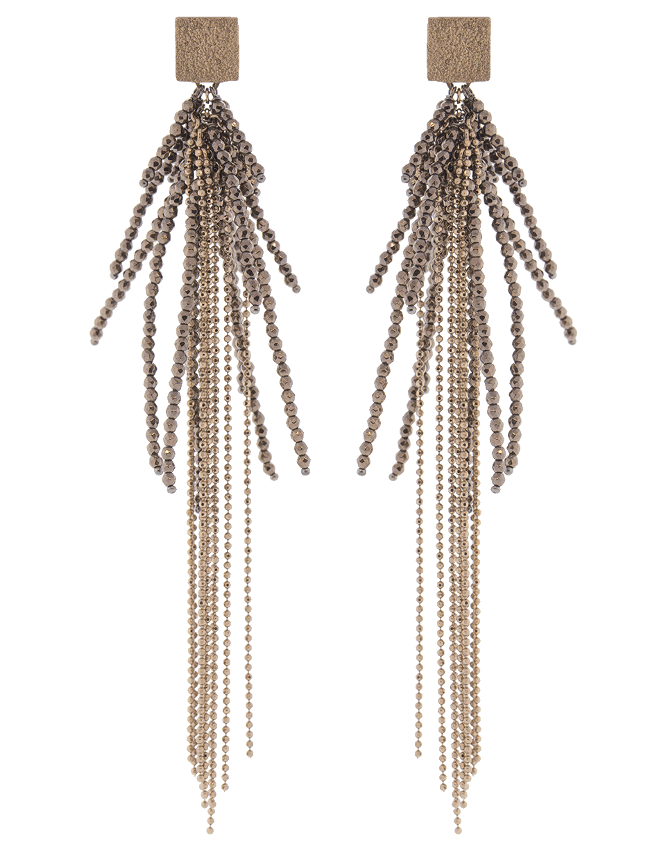 BRUNELLO CUCINELLI-Monili Beaded Earrings-ROSE GLD