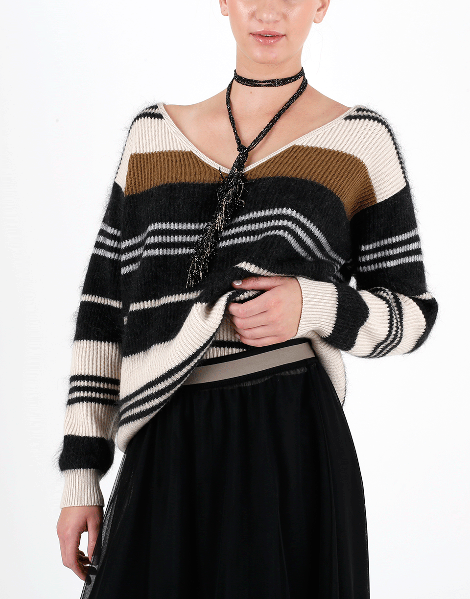 BRUNELLO CUCINELLI-Fringed Lariat Necklace-AS SAM