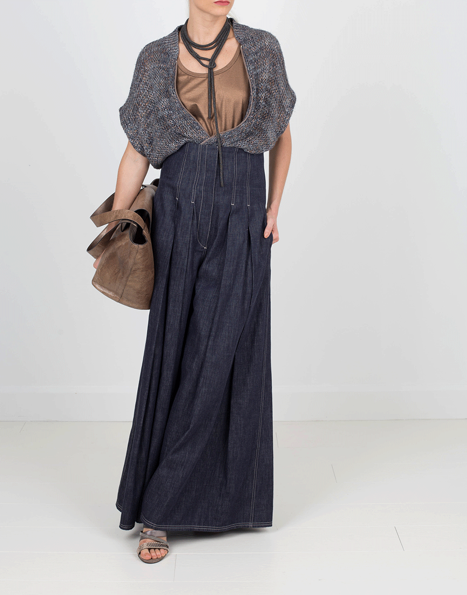 BRUNELLO CUCINELLI-Monili Tubular Wrap Necklace-BLACK