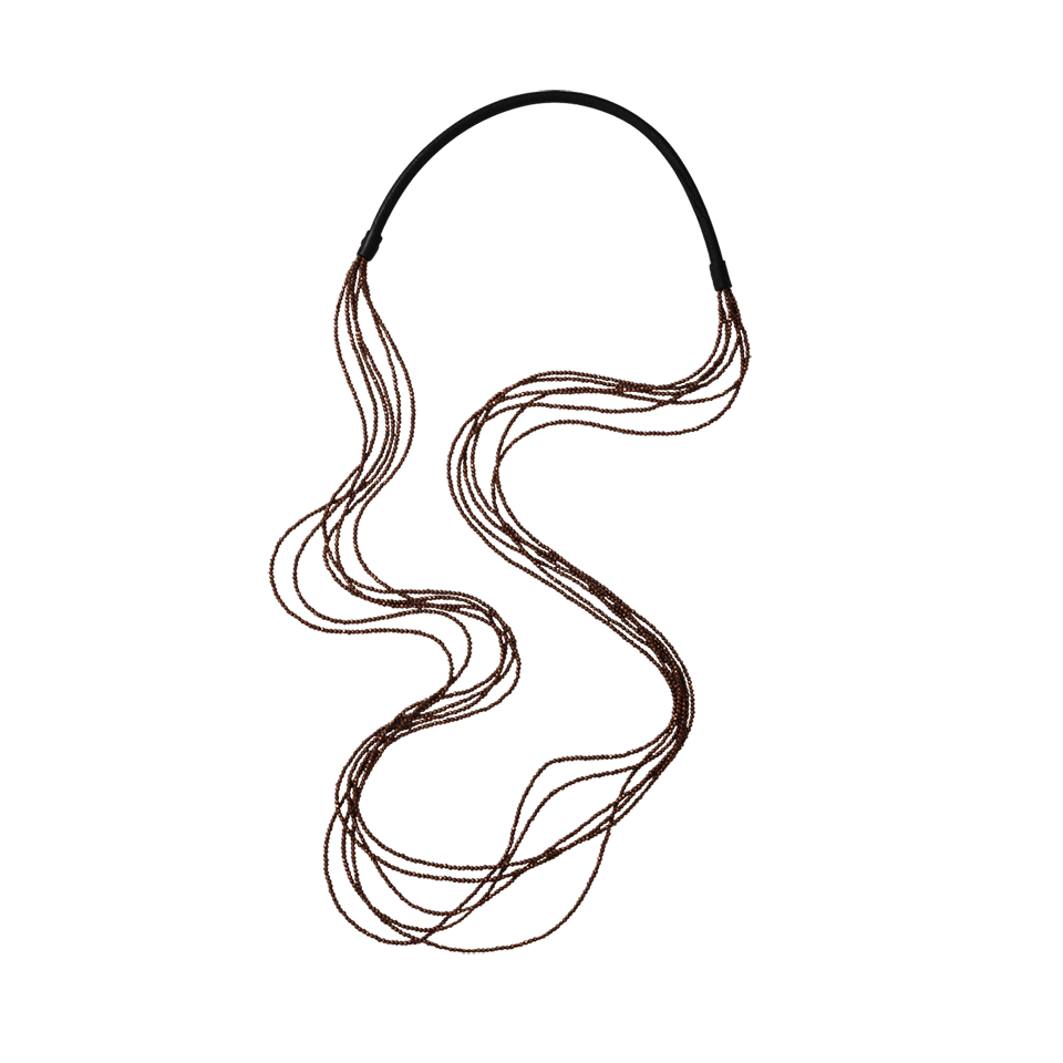 BRUNELLO CUCINELLI-Multi-Strand Copper Necklace-COPPER