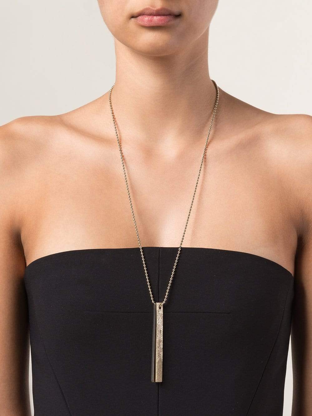 BRUNELLO CUCINELLI-Dog Tag Necklace-GOLD