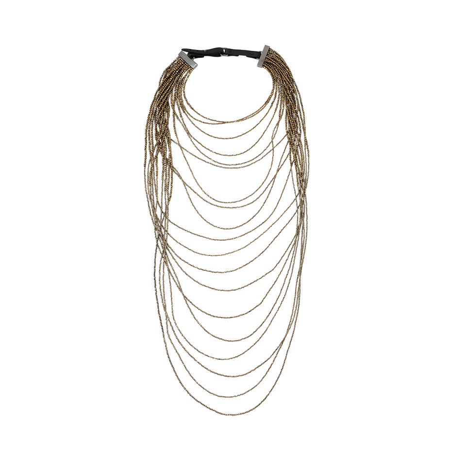 BRUNELLO CUCINELLI-Long Monili Waterfall Necklace-GOLD