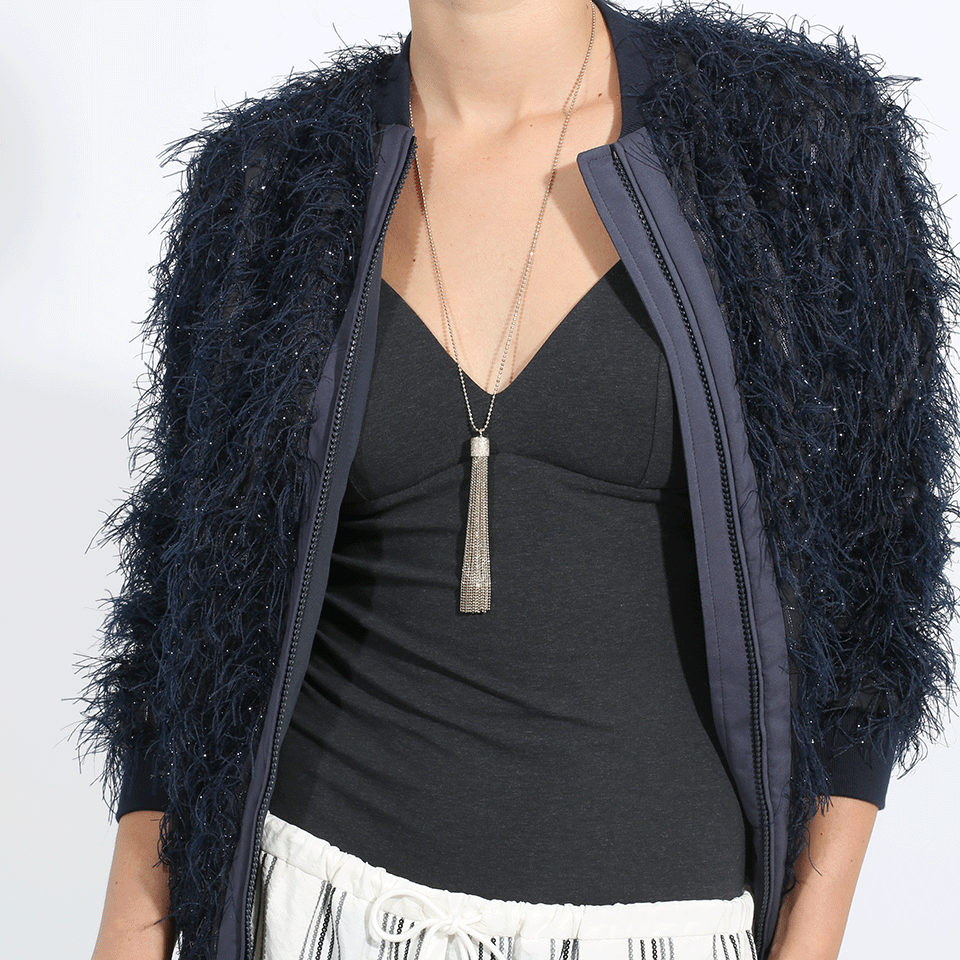BRUNELLO CUCINELLI-Monili Fringe Tassle Necklace-GOLD