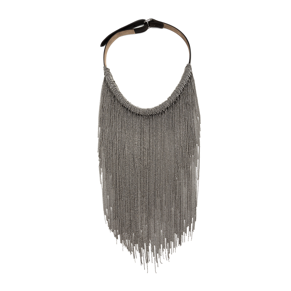 BRUNELLO CUCINELLI-Monili Fringe Necklace-SILVER