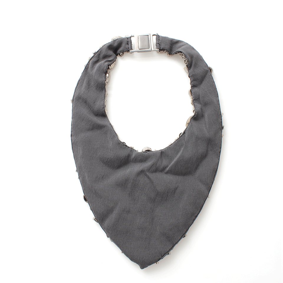 BRUNELLO CUCINELLI-Swarovski Bib Necklace-SMOKE