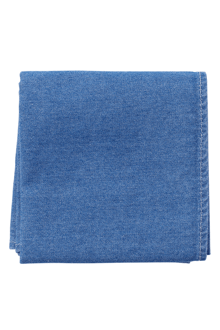 BRUNELLO CUCINELLI-Light Wash Pocket Square-DENIM