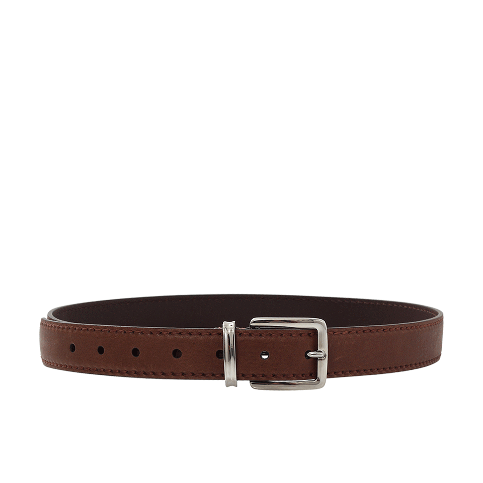 BRUNELLO CUCINELLI-Matte Leather Belt-