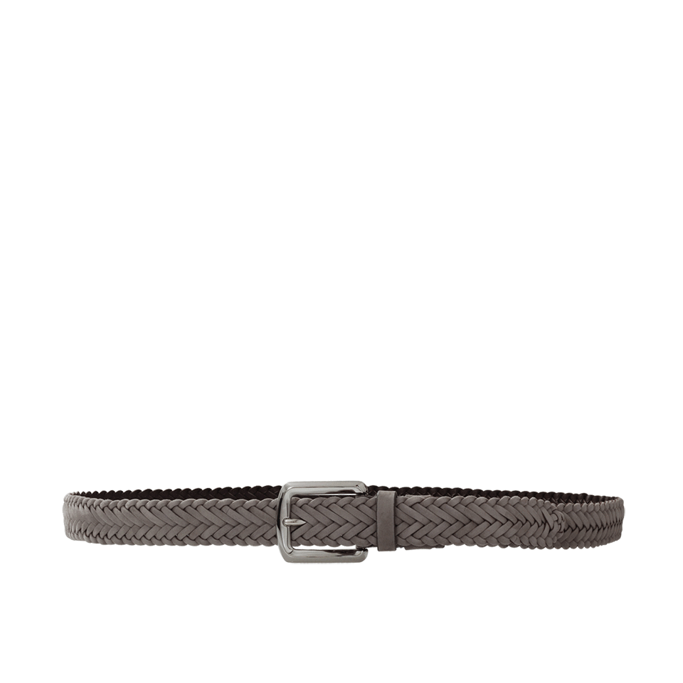 BRUNELLO CUCINELLI-Braided Suede Belt-