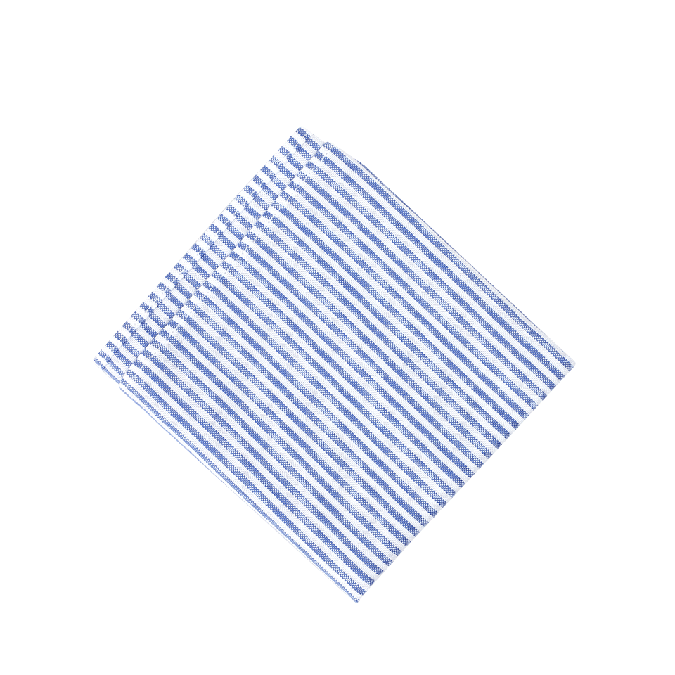 BRUNELLO CUCINELLI-Pinstripe Oxford Pocket Square-