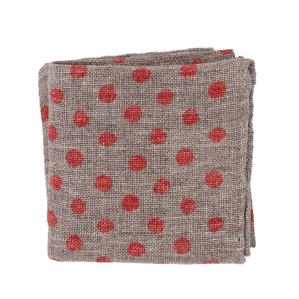 BRUNELLO CUCINELLI-Polka Dot Pocket Square-