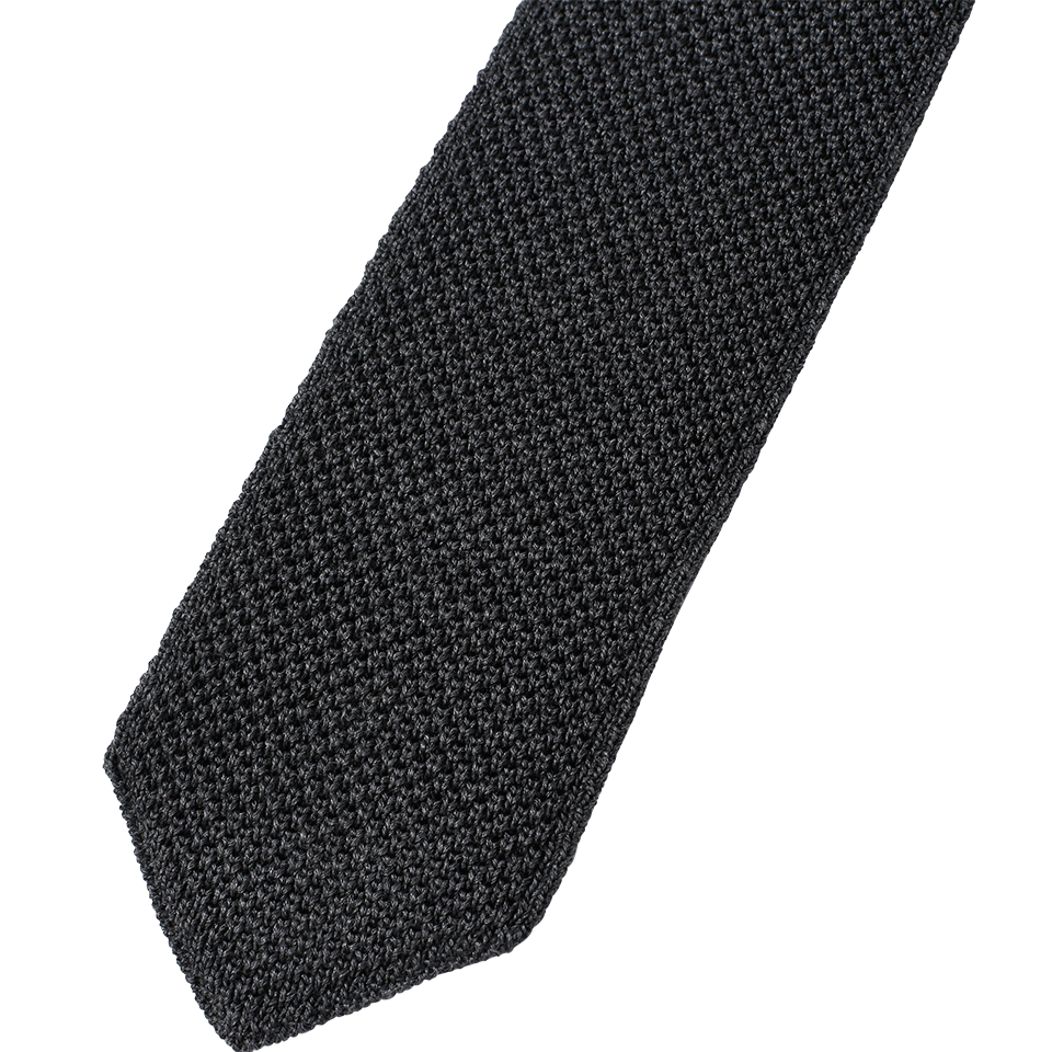 BRUNELLO CUCINELLI-Knit Tie-DK GREY