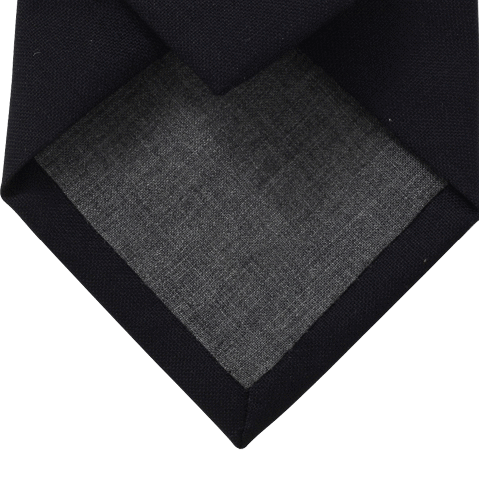 BRUNELLO CUCINELLI-Solid Wool Tie-NAVY