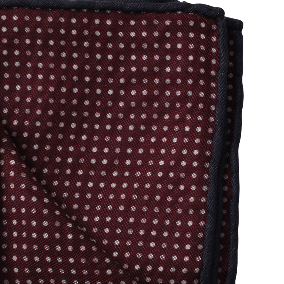 BRUNELLO CUCINELLI-Floral Dot Pouchette-RED