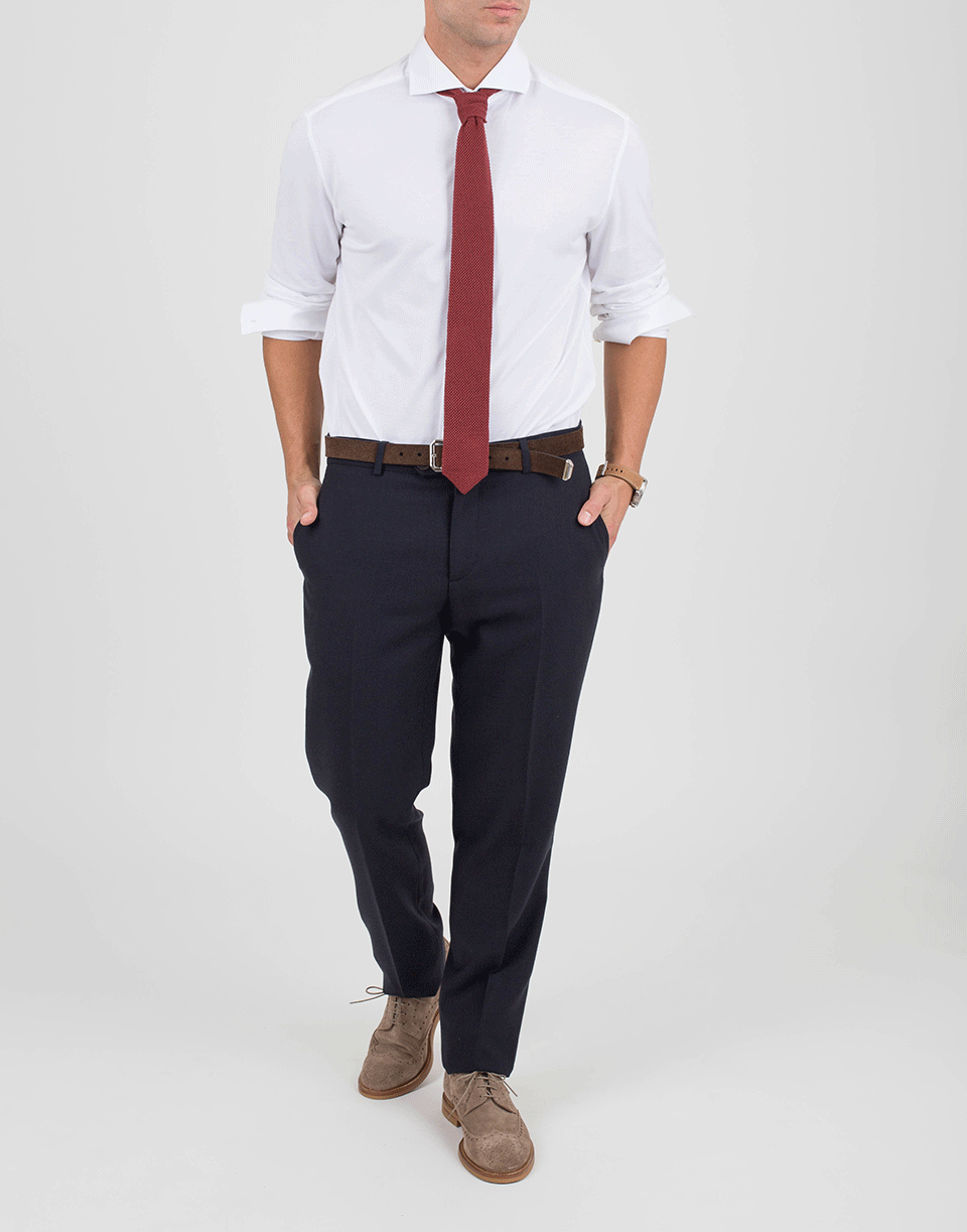 BRUNELLO CUCINELLI-Knit Tie-RED