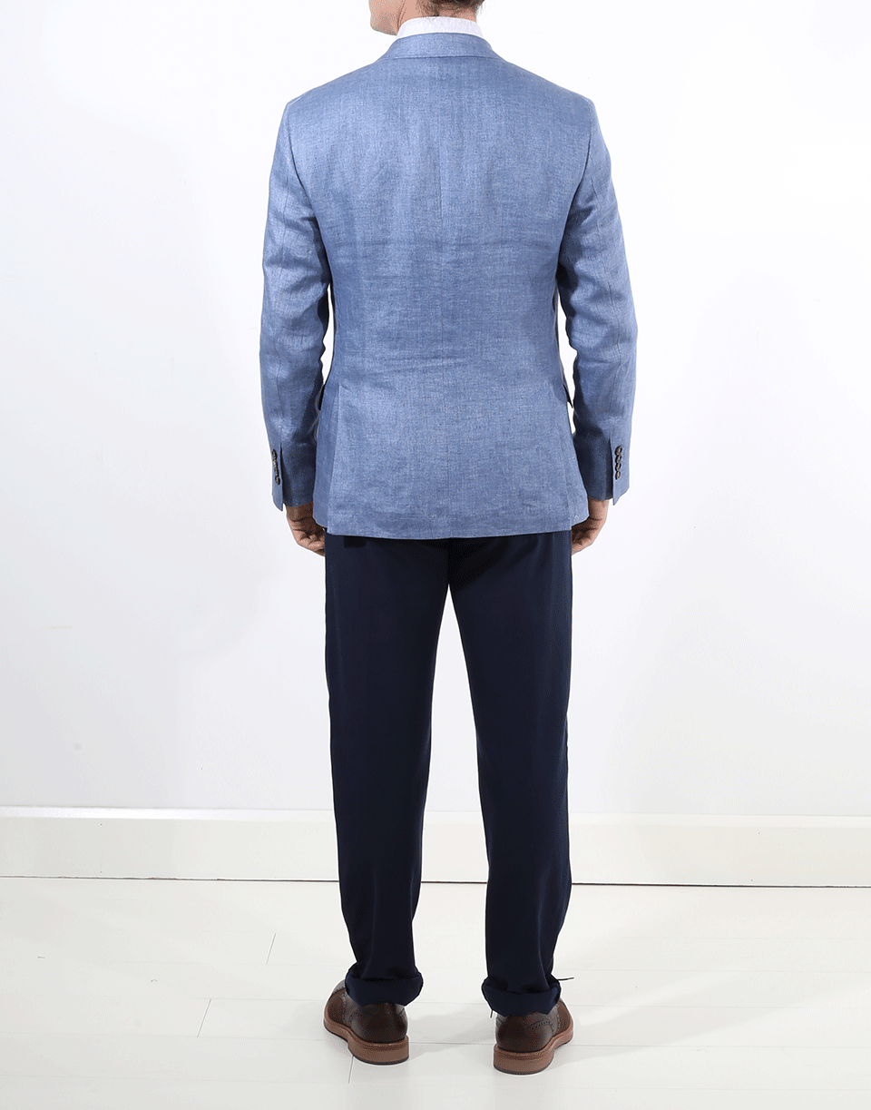 BRUNELLO CUCINELLI-Chambray Herringbone Jacket-