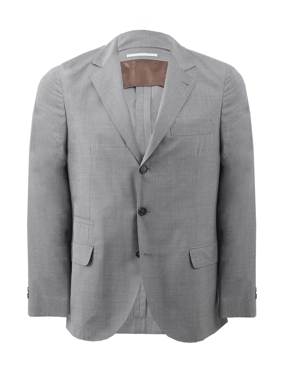 BRUNELLO CUCINELLI-Grey Travel Blazer-