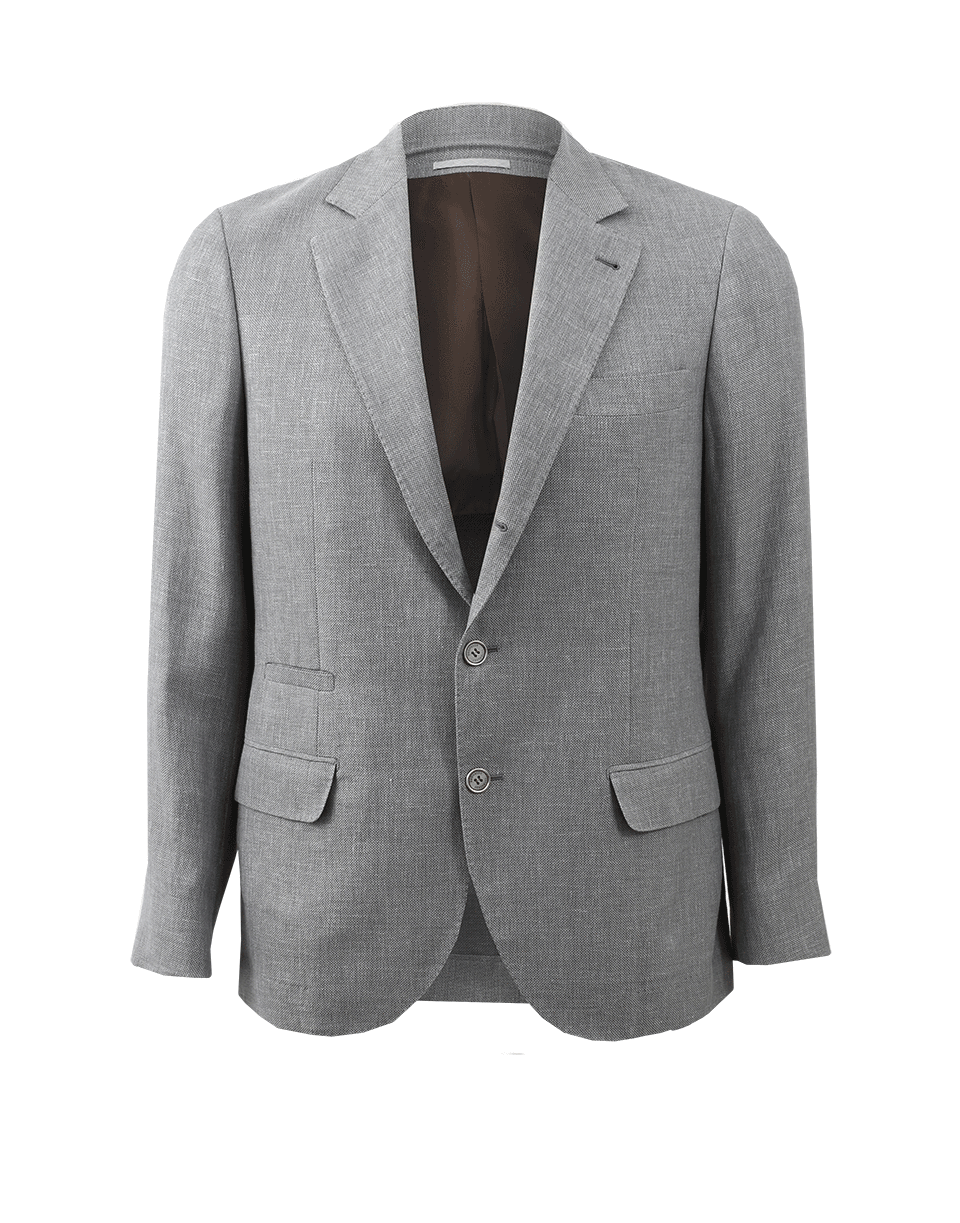 BRUNELLO CUCINELLI-Linen Metal Button Jacket-