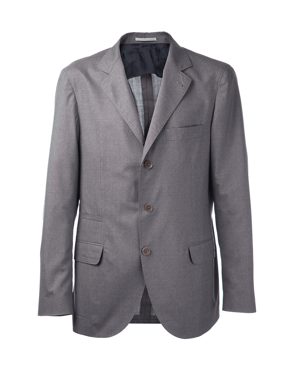 BRUNELLO CUCINELLI-Navy Travel Blazer-