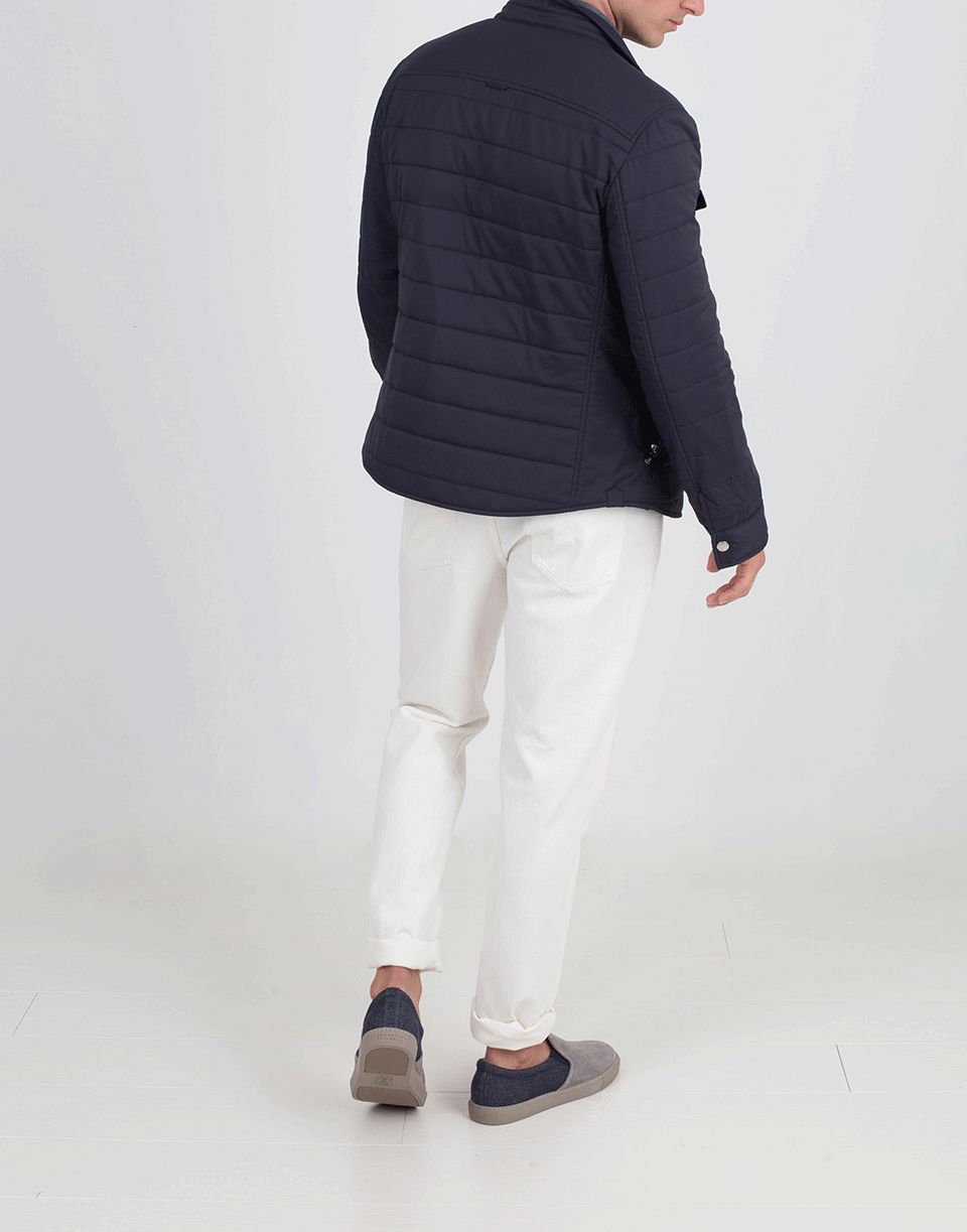BRUNELLO CUCINELLI-Nylon Snap Shirt Jacket-