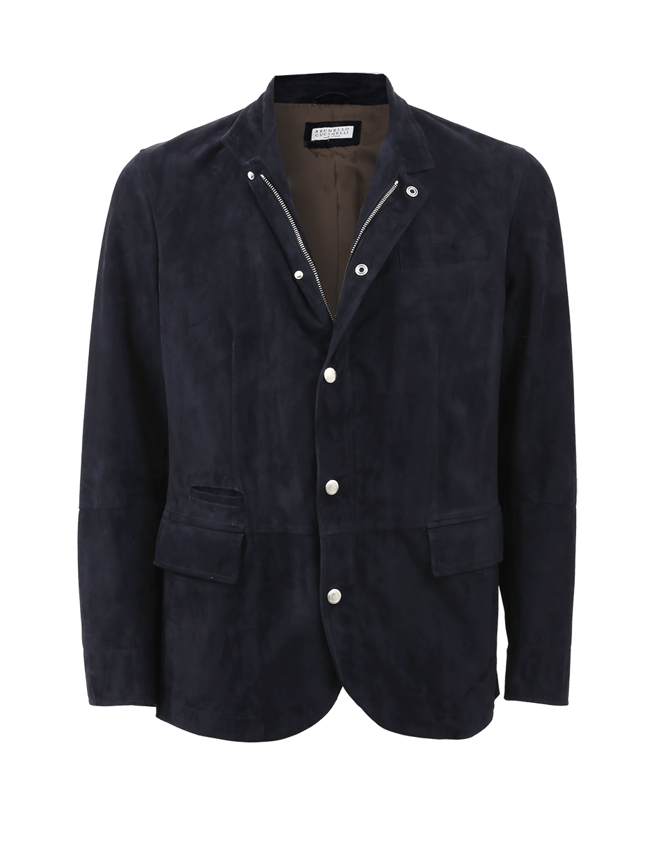 BRUNELLO CUCINELLI-Suede Sport Jacket-