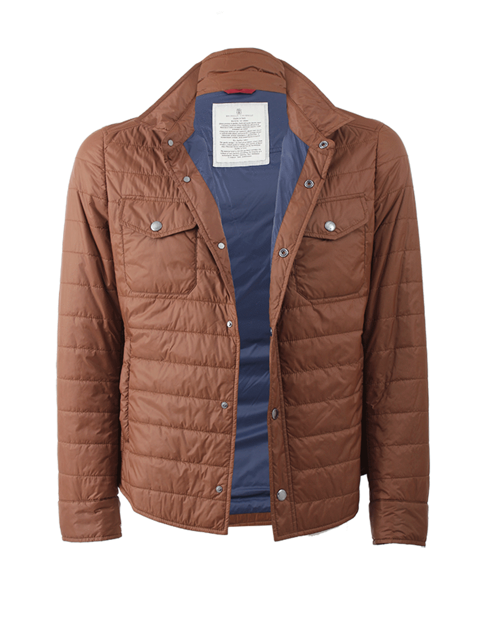 BRUNELLO CUCINELLI-Quilted Nylon Shirt Jacket-