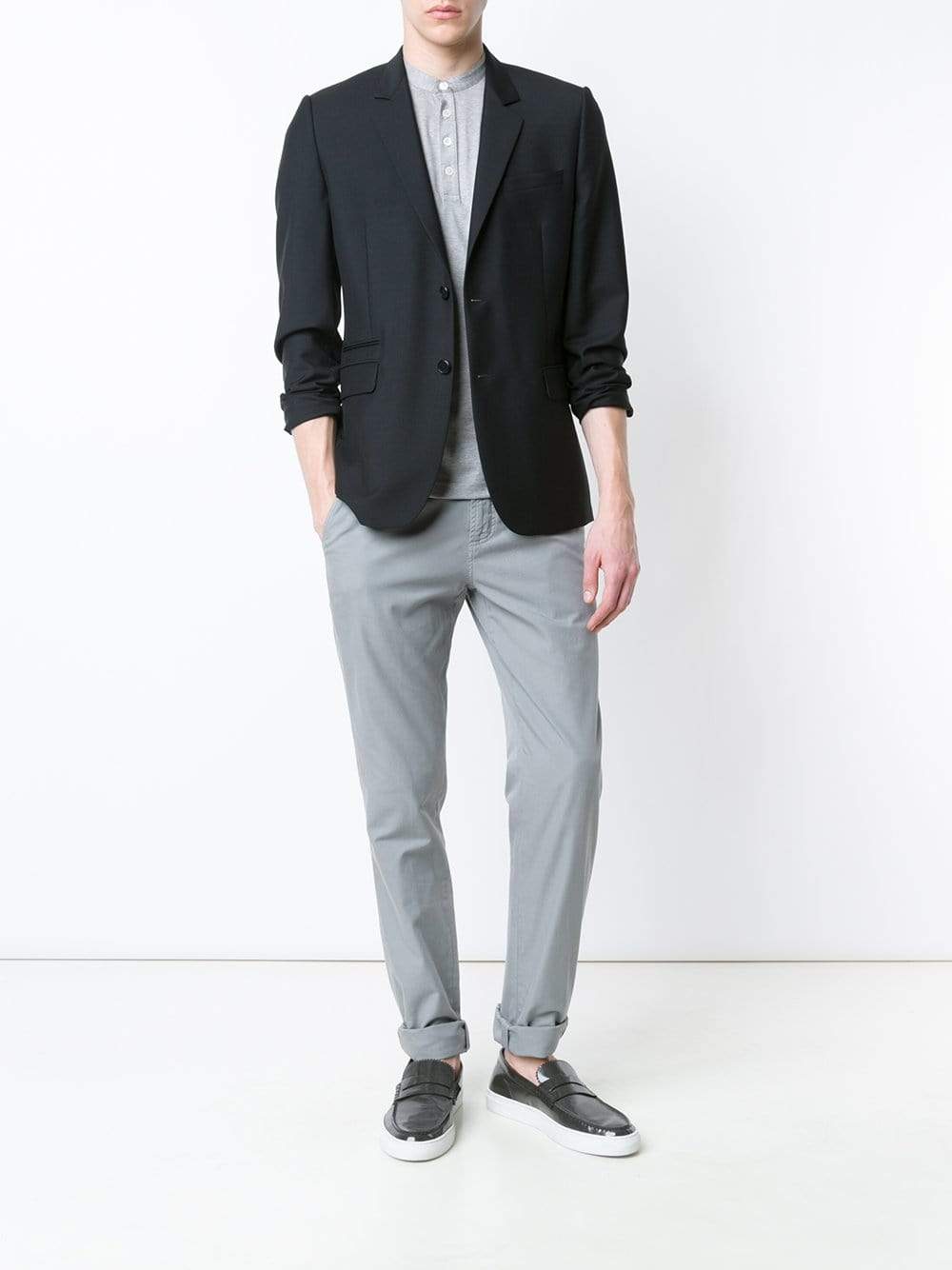BRUNELLO CUCINELLI-Slim Leg Cotton Pants-