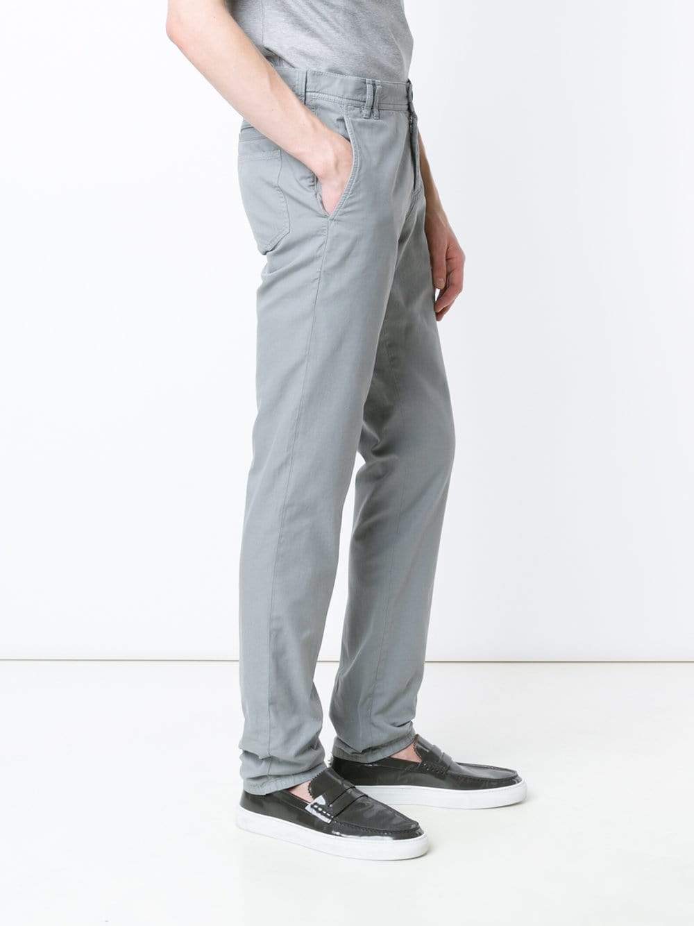 BRUNELLO CUCINELLI-Slim Leg Cotton Pants-