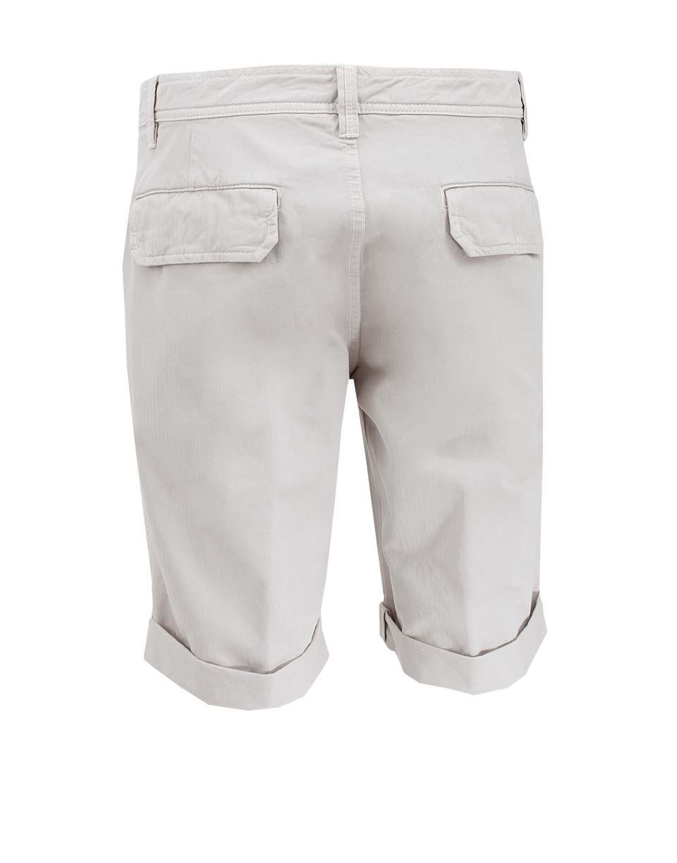 BRUNELLO CUCINELLI-Men's Chevron Cuffed Bermuda Short-
