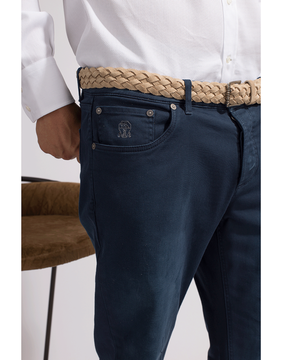 BRUNELLO CUCINELLI-Five Pocket Button Fly Pant-