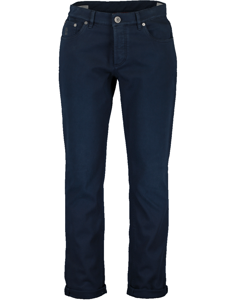 BRUNELLO CUCINELLI-Five Pocket Button Fly Pant-