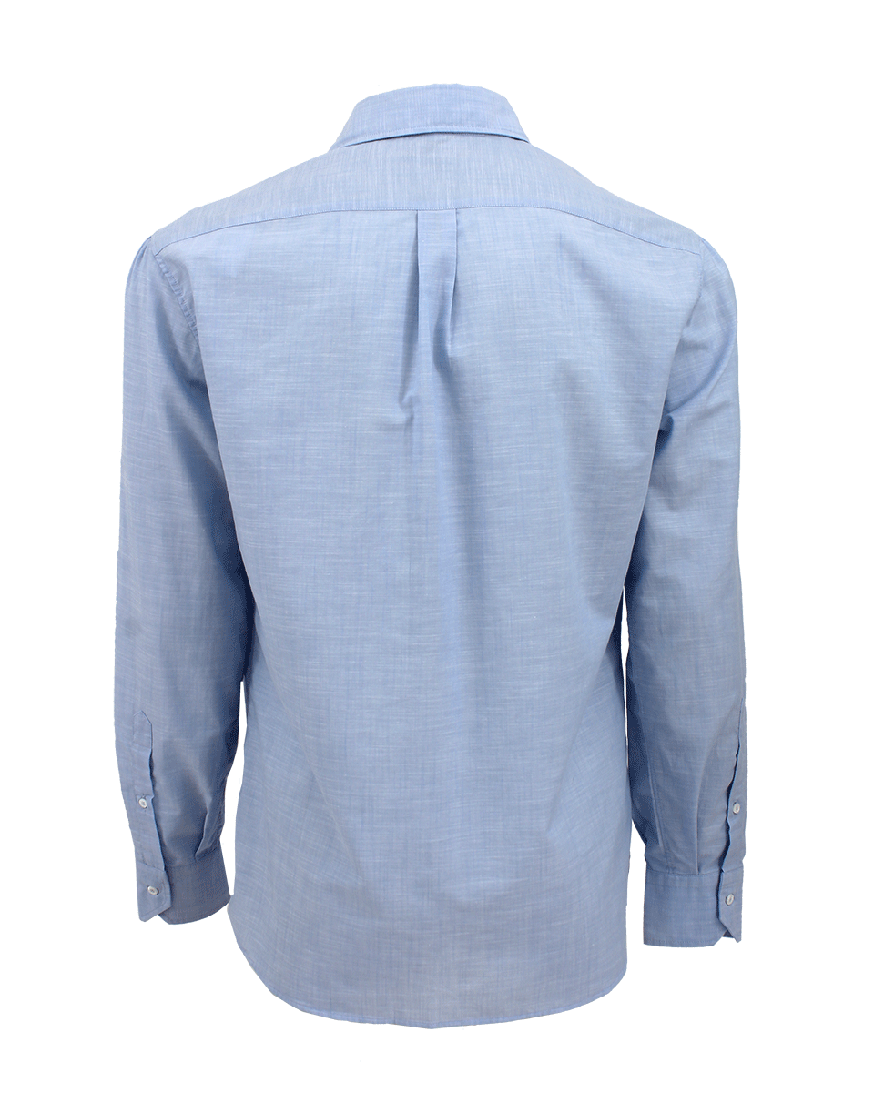 BRUNELLO CUCINELLI-Solid Spread Collar Shirt-