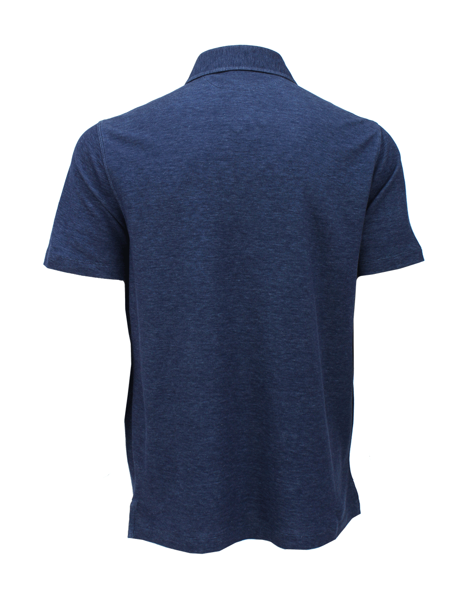 BRUNELLO CUCINELLI-Men's Polo Spread Collar Shirt-