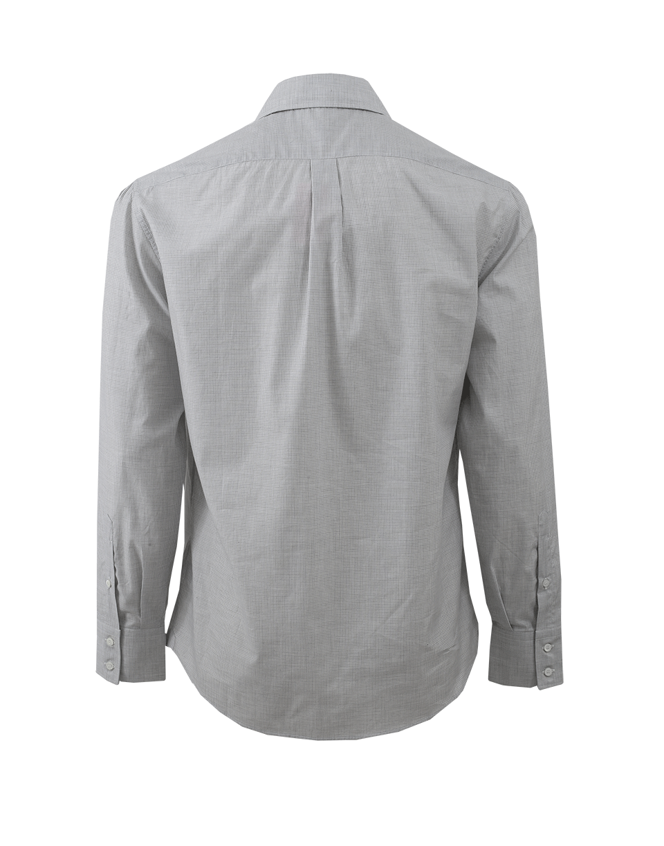 BRUNELLO CUCINELLI-Microcheck Dress Shirt-