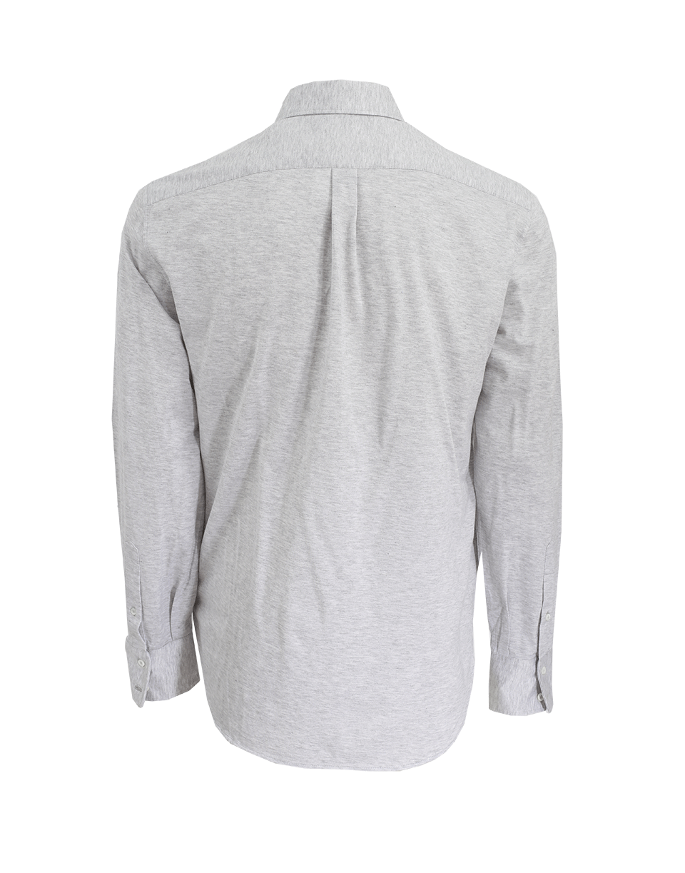 BRUNELLO CUCINELLI-Cotton Knit Button Down Shirt-
