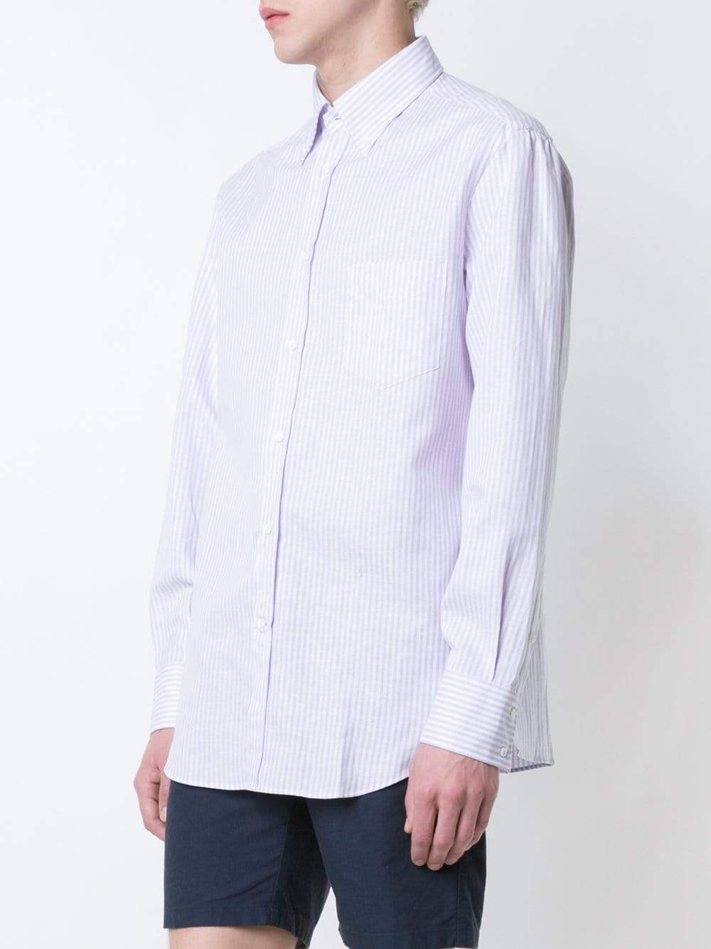 BRUNELLO CUCINELLI-Linen Blend Shirt-