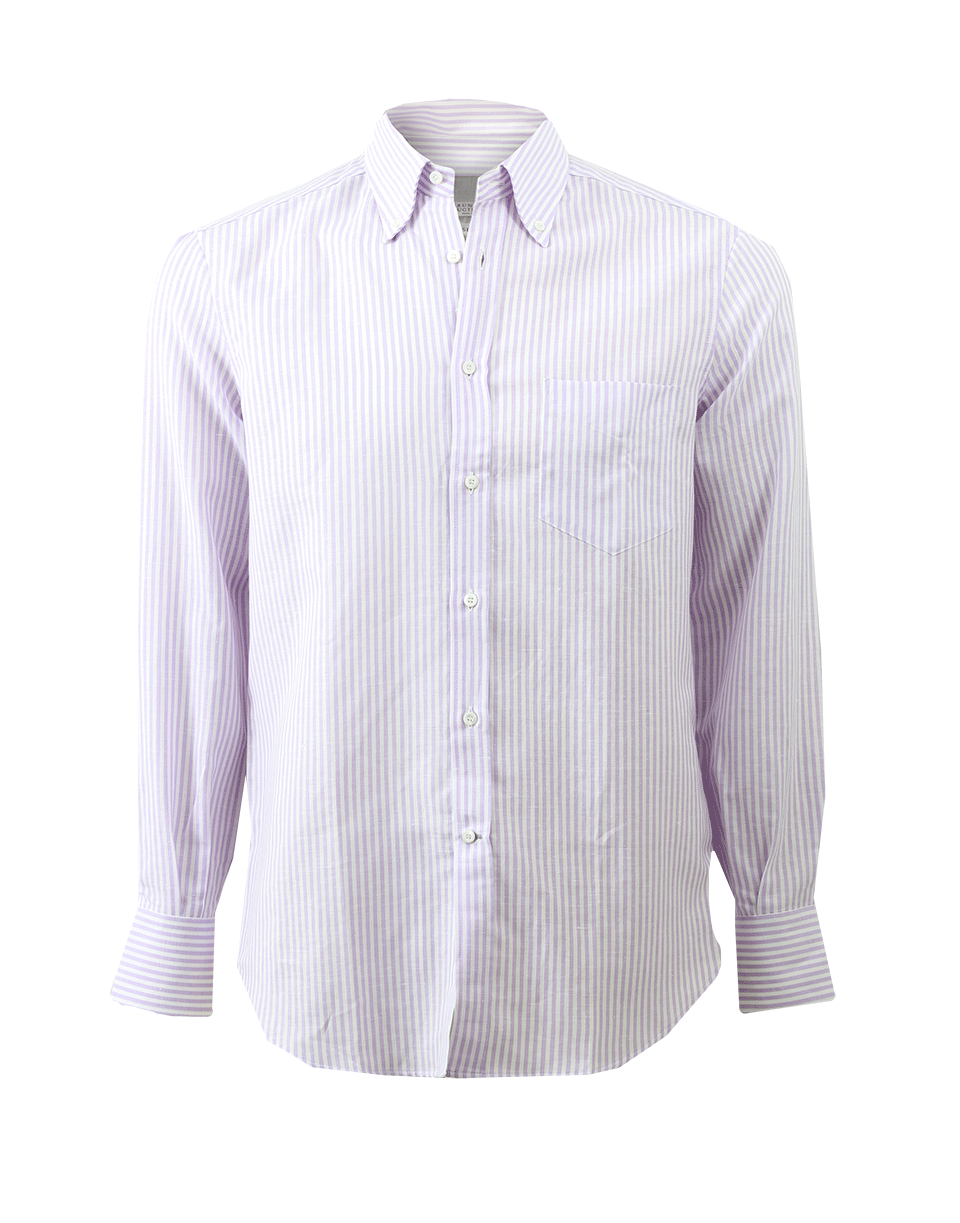 BRUNELLO CUCINELLI-Linen Blend Shirt-