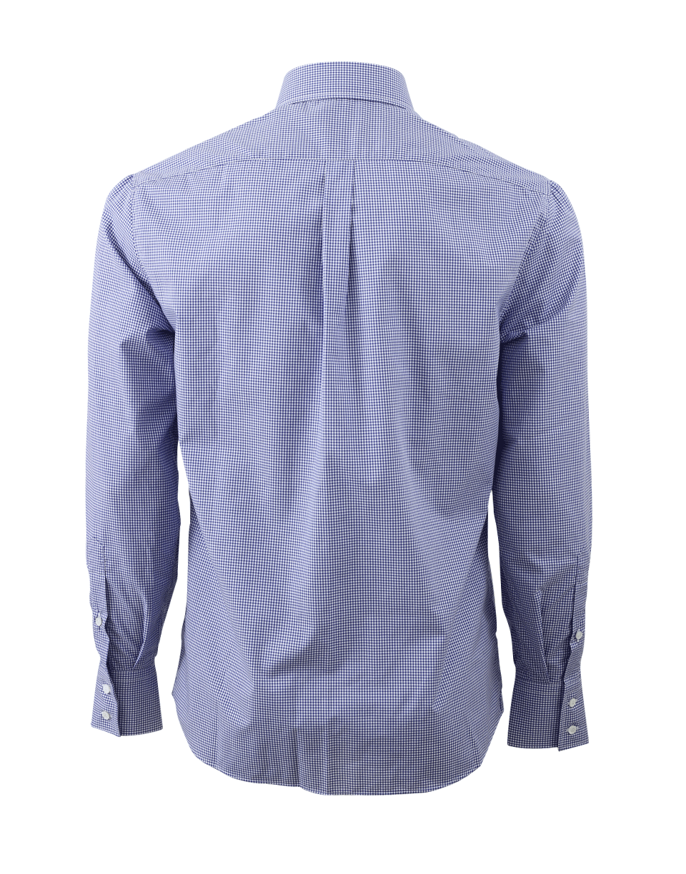 BRUNELLO CUCINELLI-Checked Button Down Shirt-