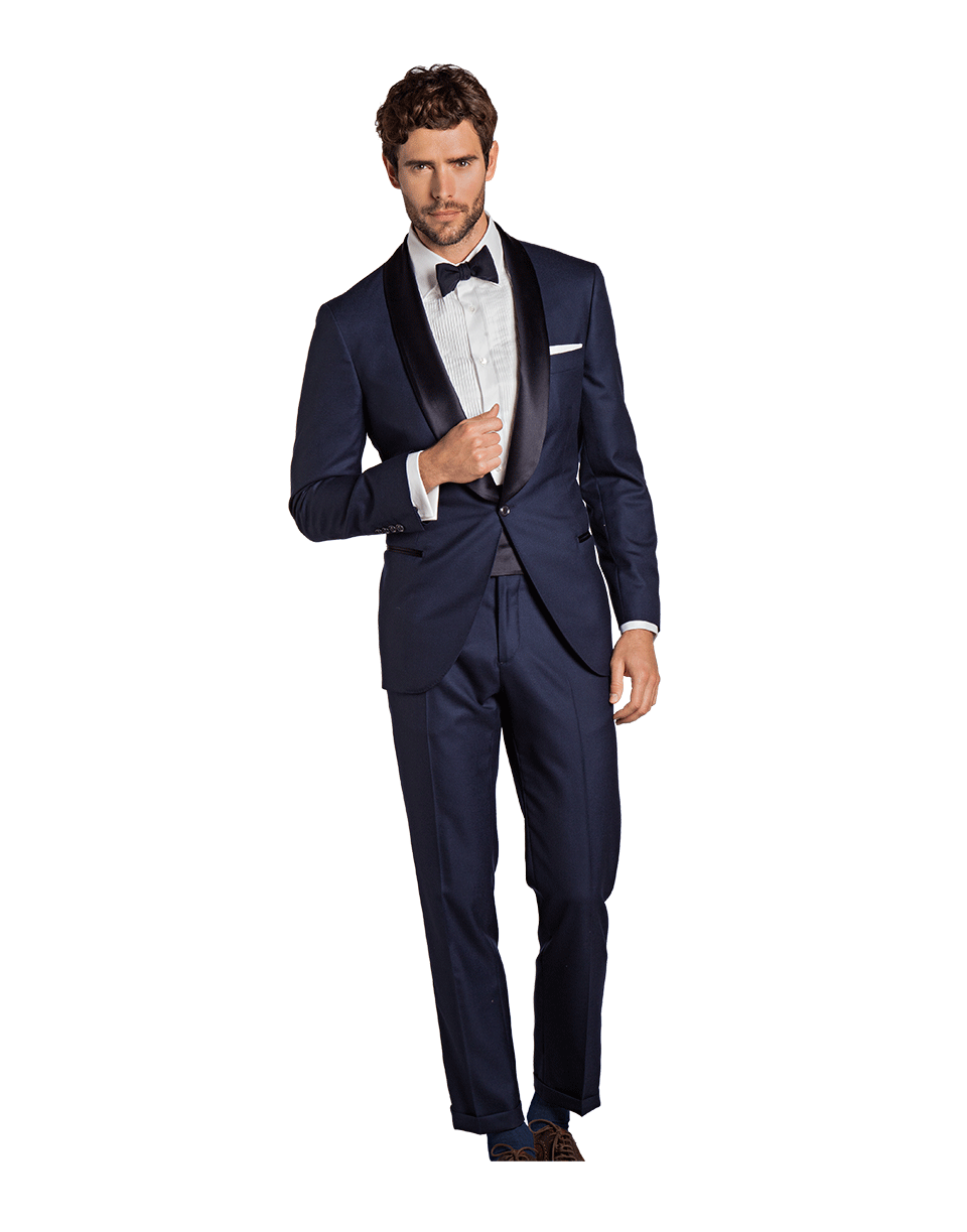 BRUNELLO CUCINELLI-Shawl Collar Tuxedo Suit-