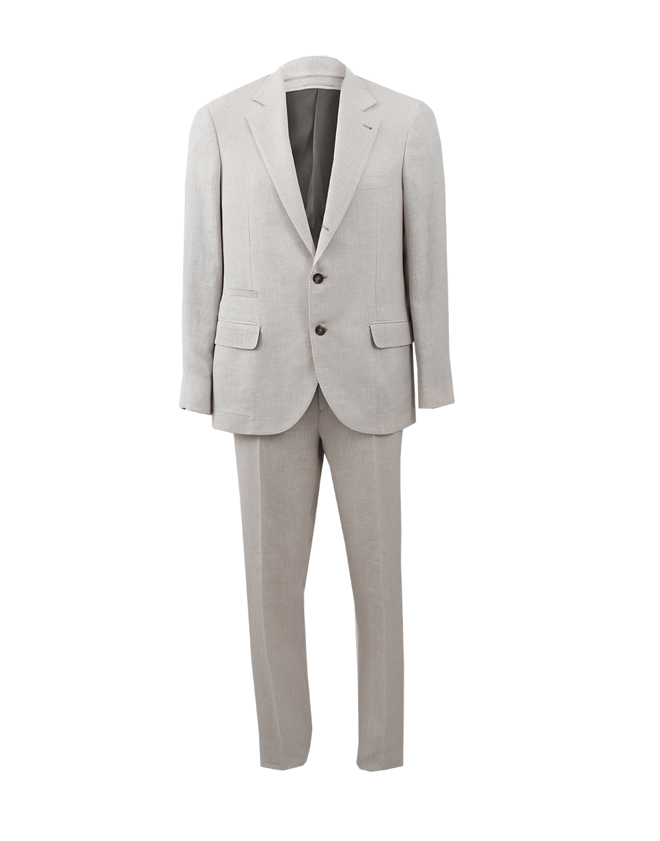 BRUNELLO CUCINELLI-Hopsack Notch Lapel Suit-