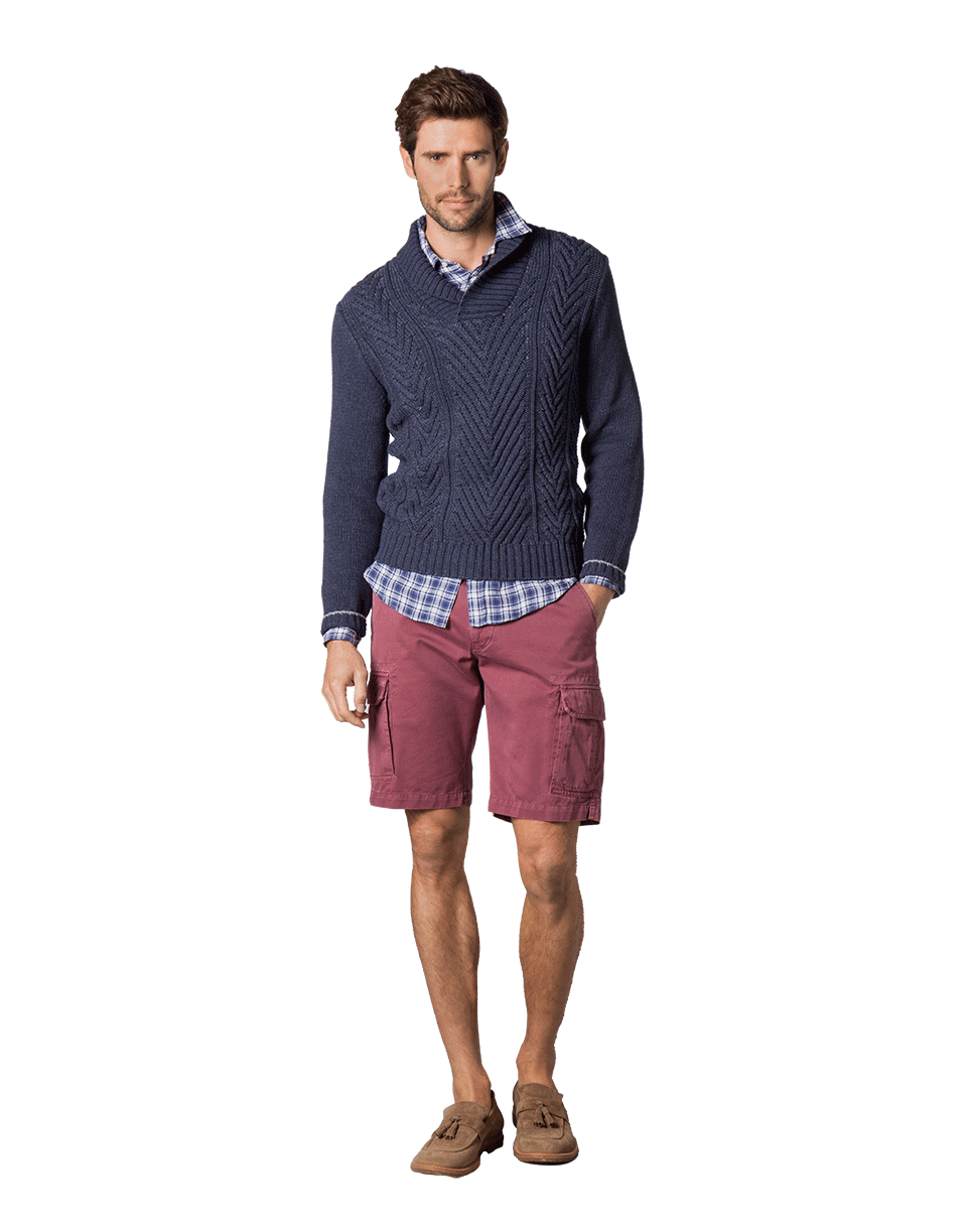 BRUNELLO CUCINELLI-Men's Shawl Collar Sweater-