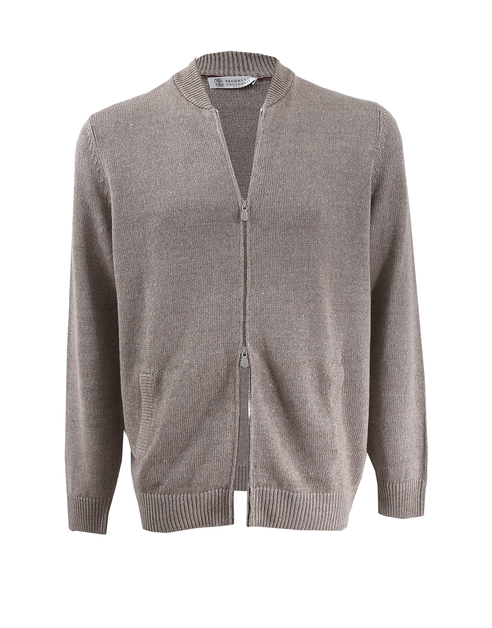 BRUNELLO CUCINELLI-Linen And Cotton Sweater-