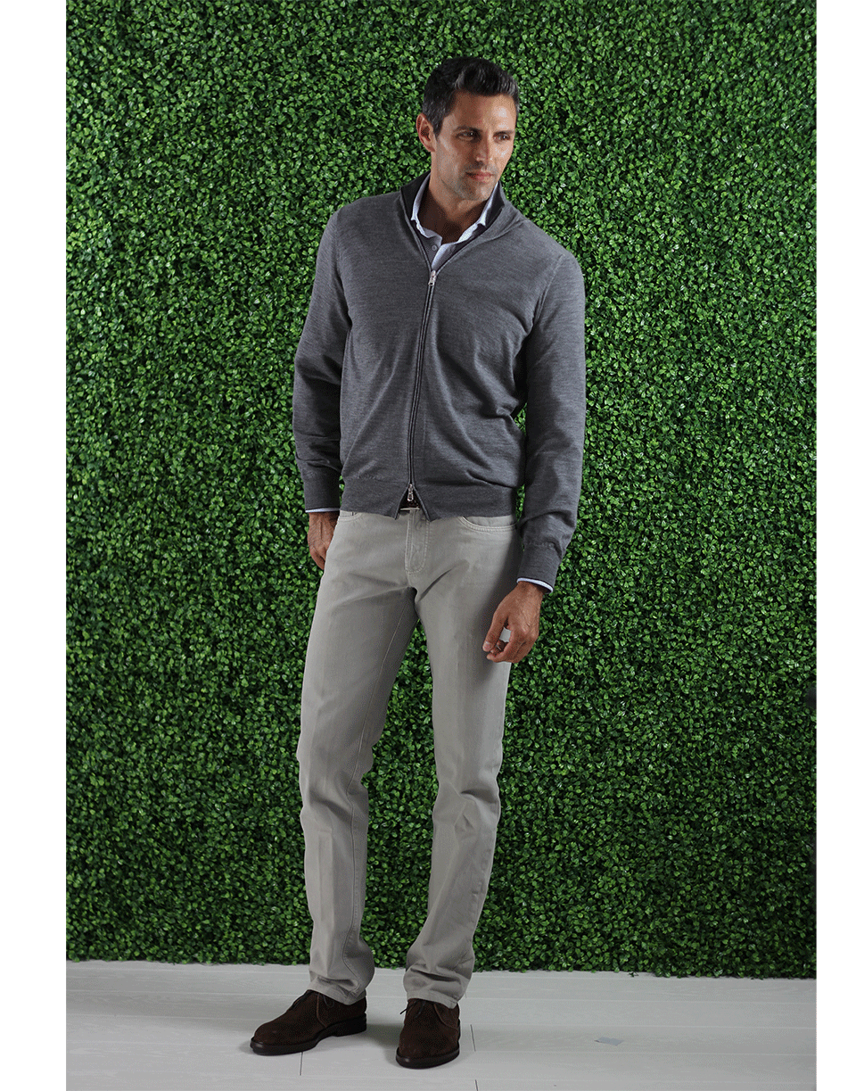 BRUNELLO CUCINELLI-Full Zip Cardigan-