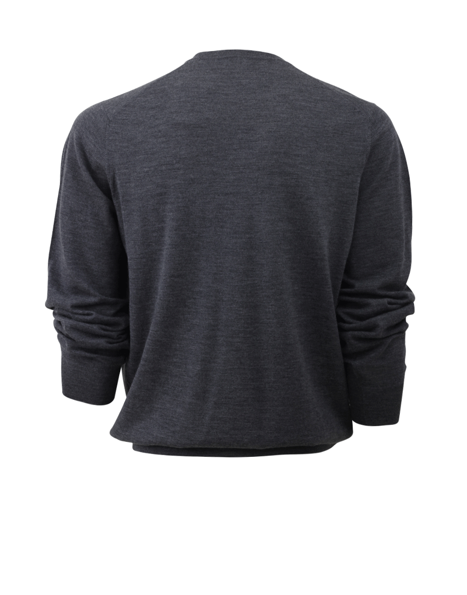 BRUNELLO CUCINELLI-V-Neck Fine Gauge Sweater-
