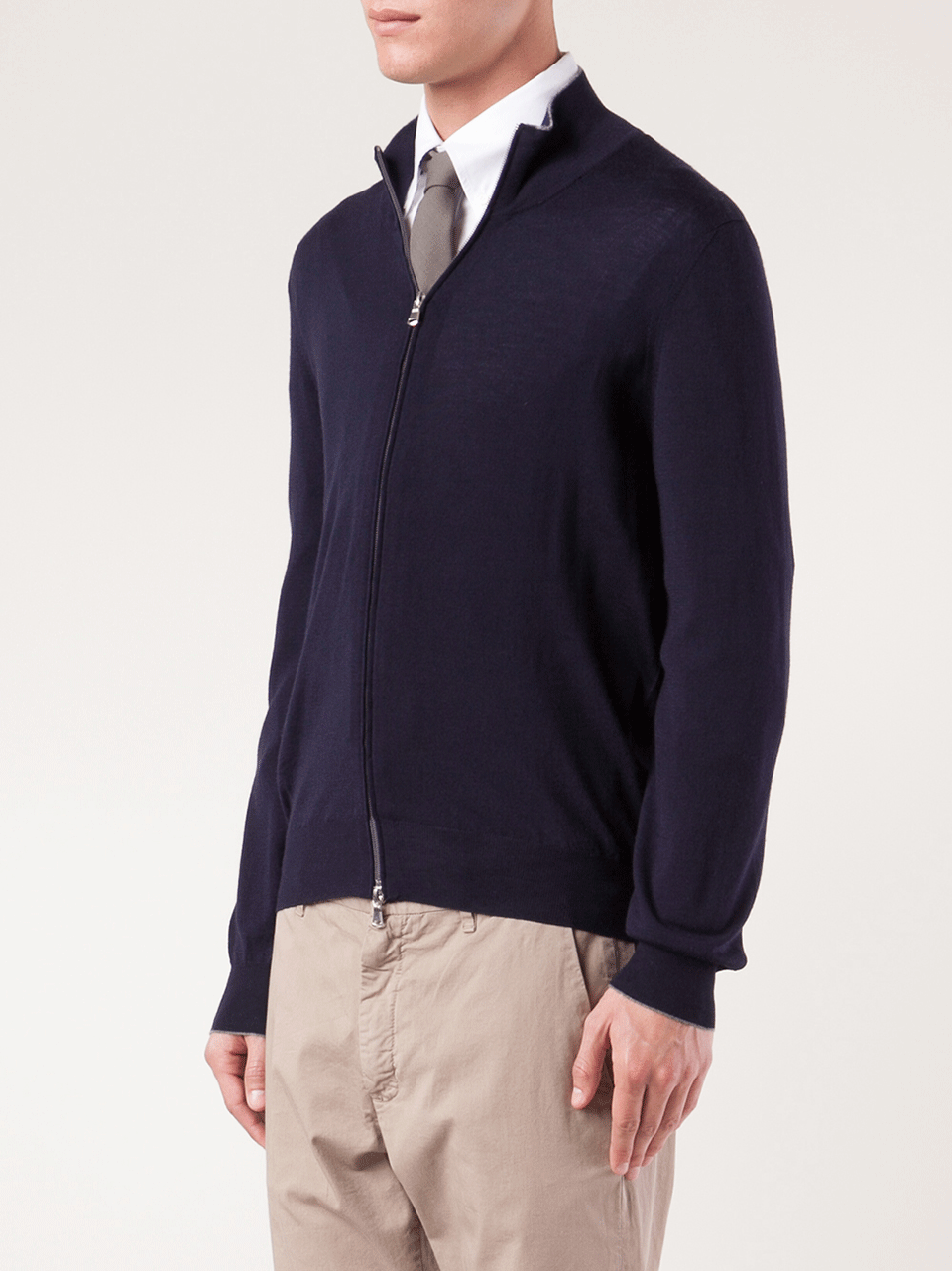 BRUNELLO CUCINELLI-Full Zip Sweater-